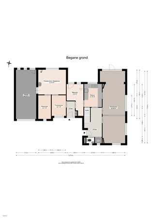 Floorplan - Middellaan 2, 9861 CA Grootegast